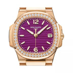Patek Philippe Nautilus 7010/1R-013 Or rose et diamants Cadran violet
