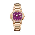 Patek Philippe Nautilus 7010/1R-013 Or rose et diamants Cadran violet