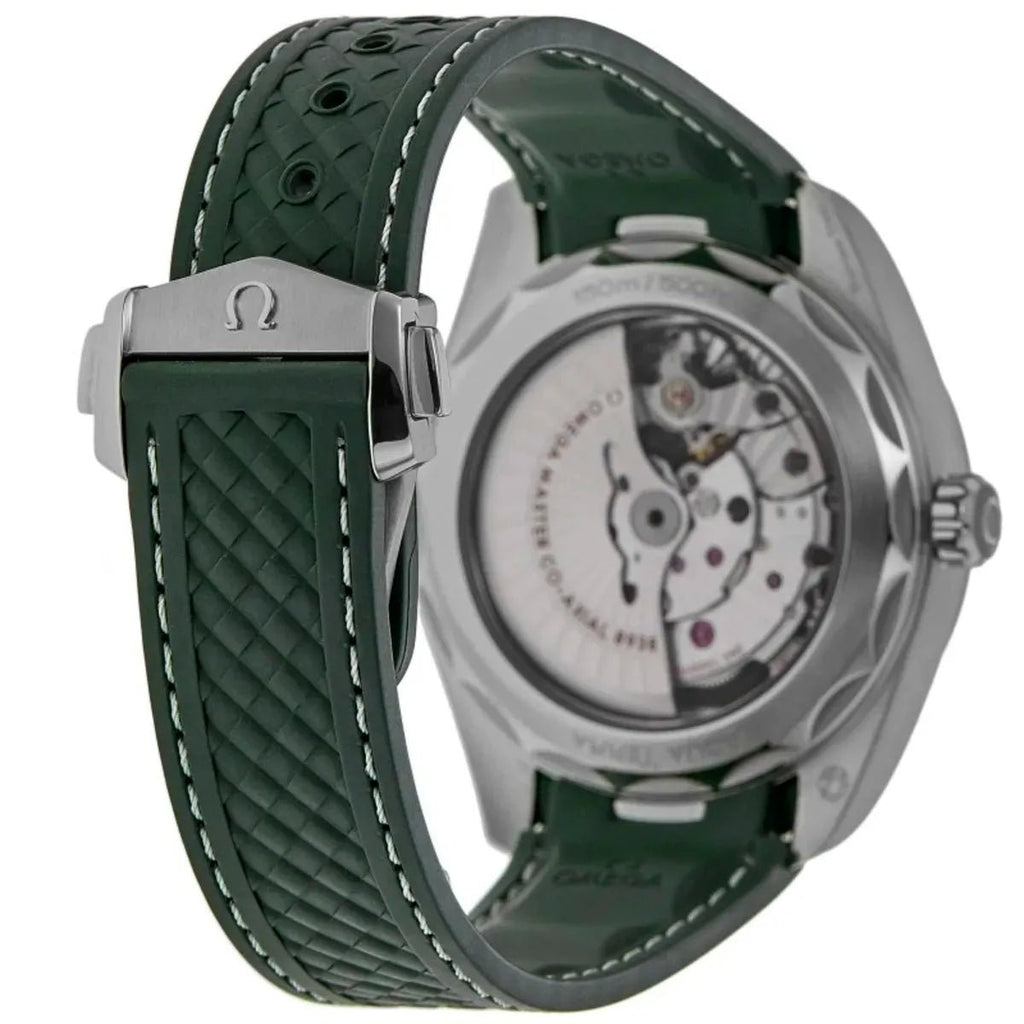 MONTRE OMEGA SEAMASTER POUR HOMME EN CAOUTCHOUC VERT