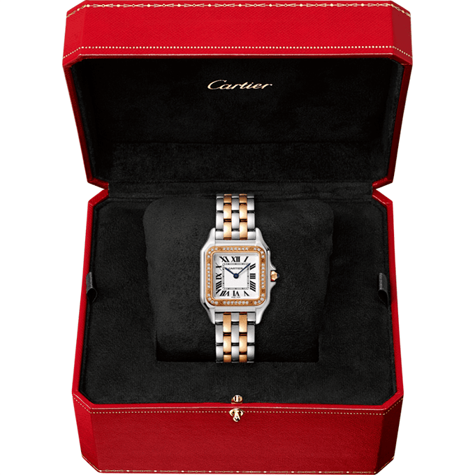 CARTIER PANTHÈRE ARGENTÉ ROSE PIERRES