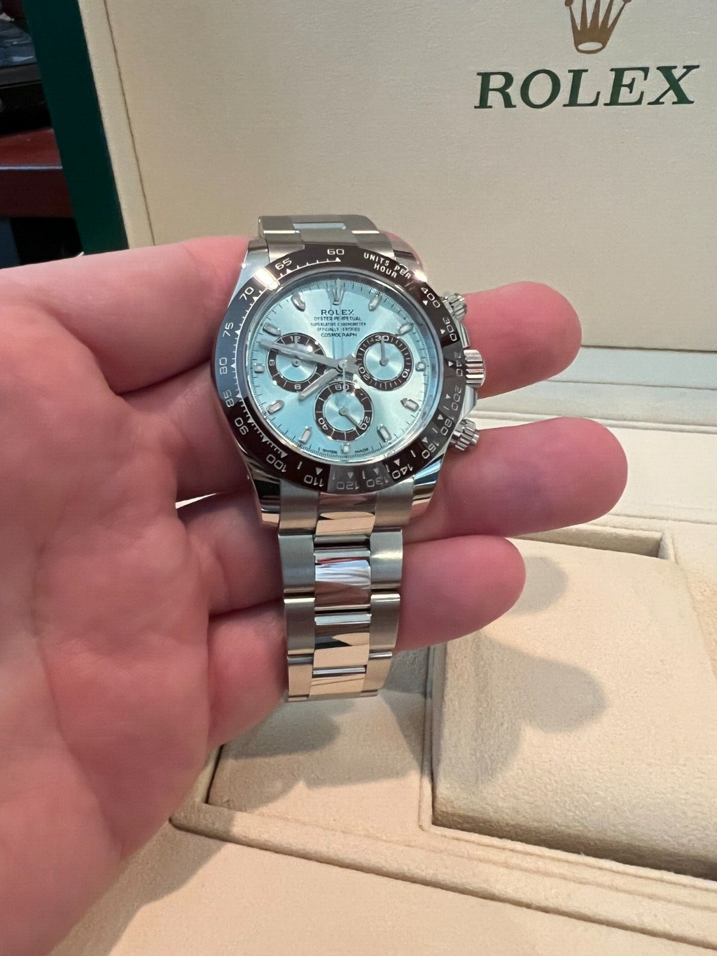 Rolex Daytona Platona Bleu Ciel