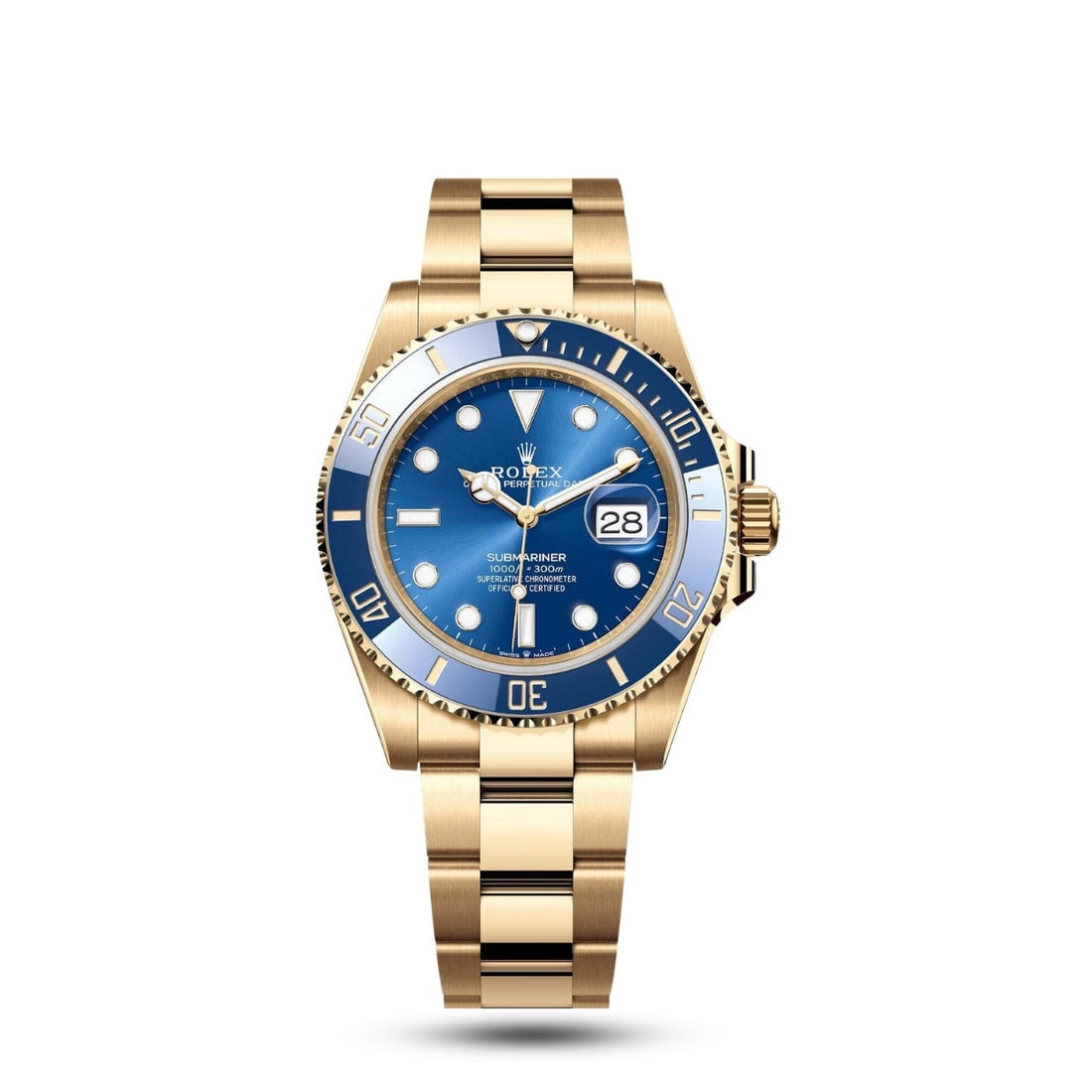 Rolex Submariner Date Yellow Gold Blue Dial