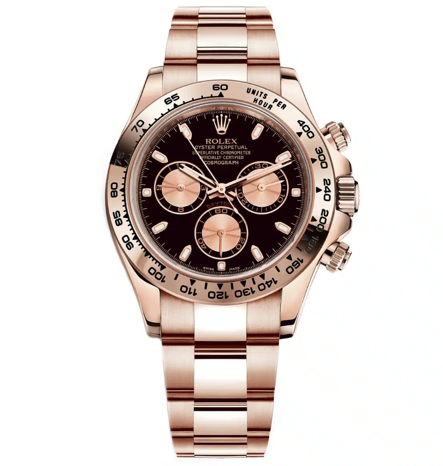 Rolex Daytona Acier Everose Gold Black Dial