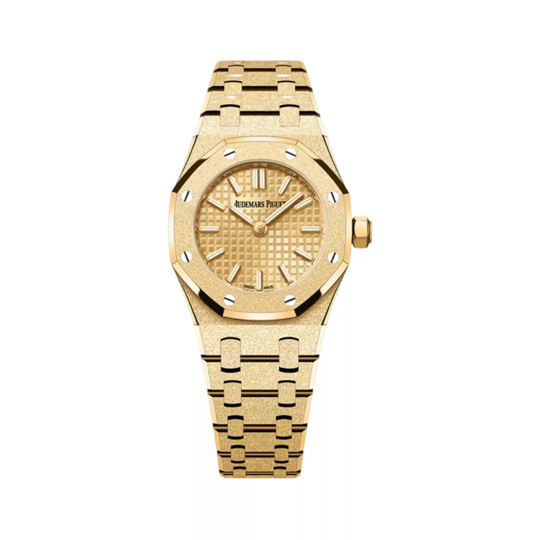 Montre Audemars Piguet Royal Oak Mini 67630BA.GG.1312BA.01 en or jaune givré 23 mm pour femme