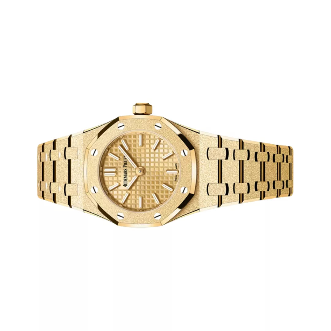 Montre Audemars Piguet Royal Oak Mini 67630BA.GG.1312BA.01 en or jaune givré 23 mm pour femme