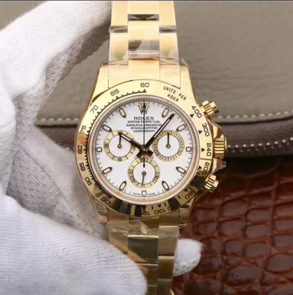 Rolex Daytona Acier Yellow Gold White Dial