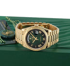 Rolex Day Date Yellow Gold 128238 Green