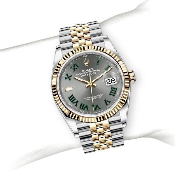 DATEJUST JAUNE/GRIS