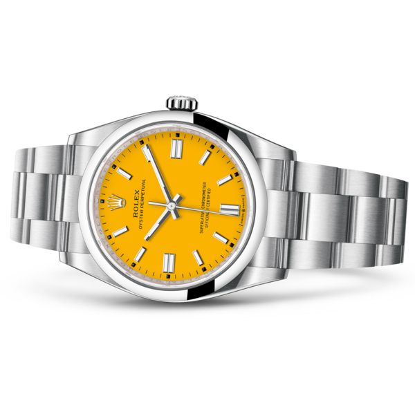 oyster perpetual jaune 36mm